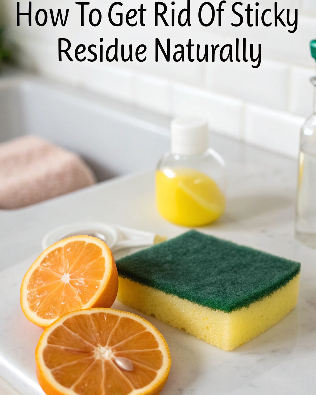 How to Get Rid of Sticky Residue Naturally