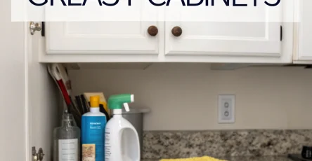 The Best Way to Clean Greasy Cabinets