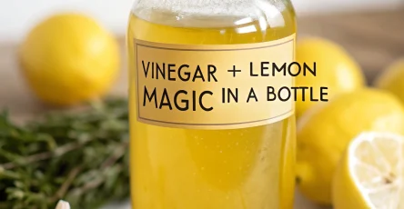 Vinegar + Lemon = Magic in a Bottle